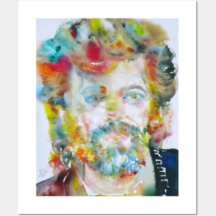 TERENCE MCKENNA watercolor portrait .2 Posters and Art